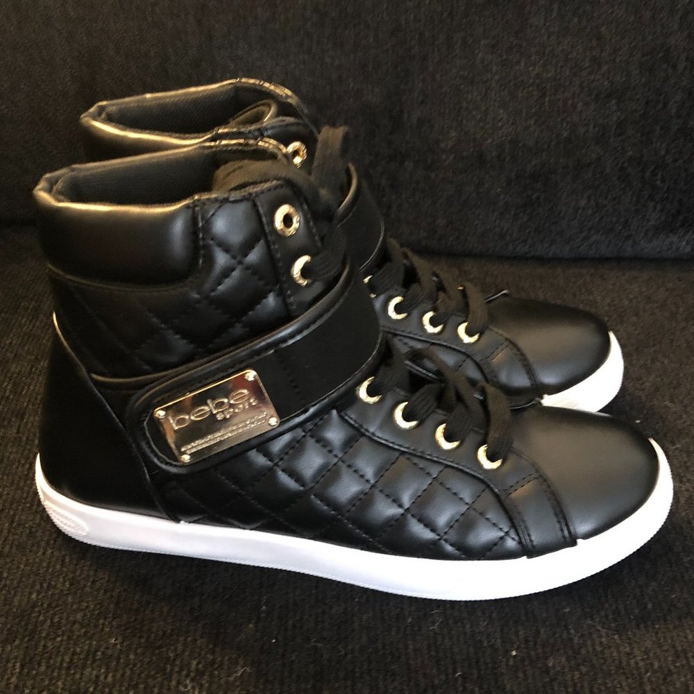 WOMEN BEBE HIGH TOP SNEAKERS (NWOT) MAY RUN 1/2 SM